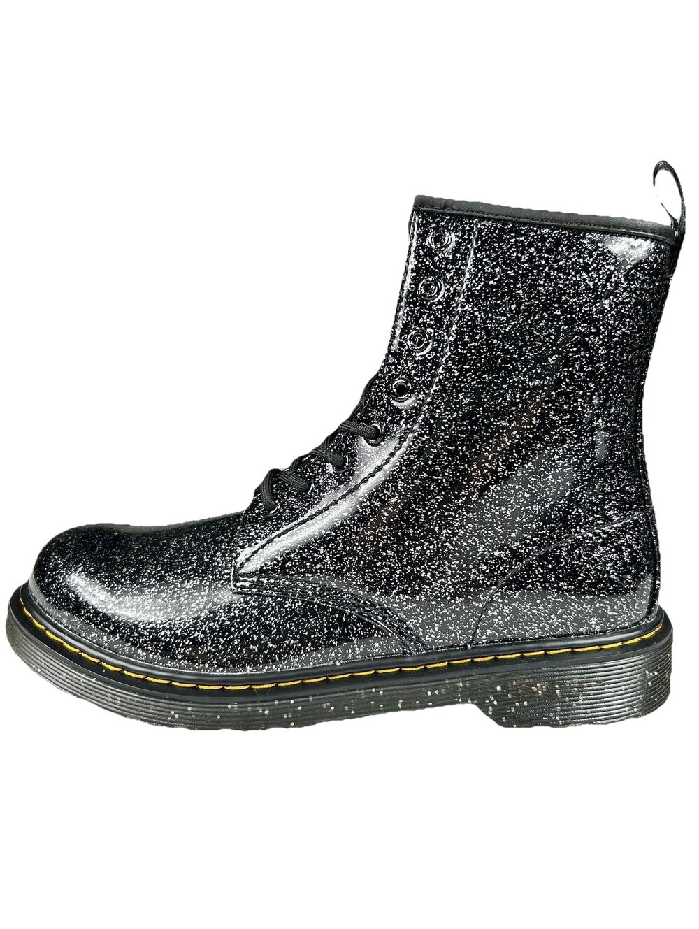 Dr. Martens 1460Y Cosmic Glitter Boots Women's Size 7 Men’s Size 6 Black New
